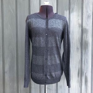 Old Navy gray metallic cardigan